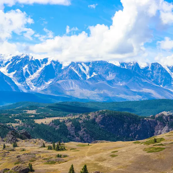 Altai dağlarının güzel manzarası