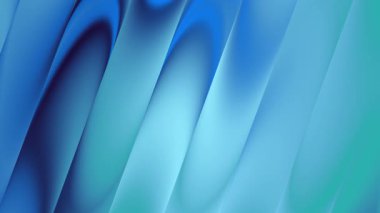 Sıvı mavi ve beyaz gradyan dalgaların soyut animasyon arkaplanı pürüzsüz derinlikte kare biçiminde tekrarlanan canlanma arkaplanı