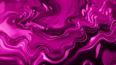 Mermer erimesinin soyut arkaplanı parlak mor eğimli ve parlak parıltılı dalgalar halinde hareket ediyor.