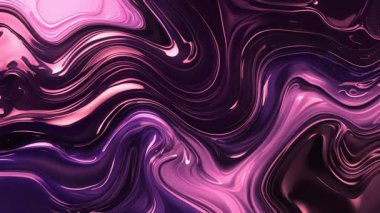 Mermer erimesinin ve parlak mor renk eğiminin dalgaları içinde hareket etmesinin soyut arka planı