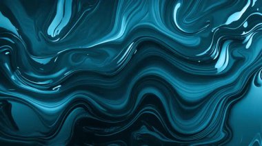 Soğuk okyanusta eriyen mermer ve dalgalanan akıntıların soyut arkaplan gölgelerle parıldayan mavi