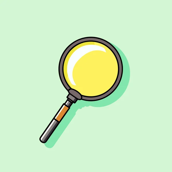 Magnifying Glass Icon Vector Flat Style Search Focus Zoom Business — Stock Vector