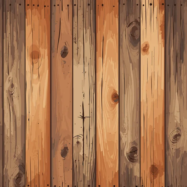Oude Houten Plank Textuur Achtergrond Vectorillustratie — Stockvector