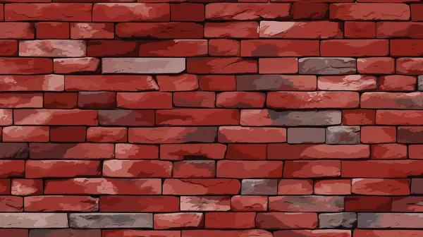 Old Stone Brick Cartoon Wall Vector Illustration Background Texture Pattern — Stock Vector