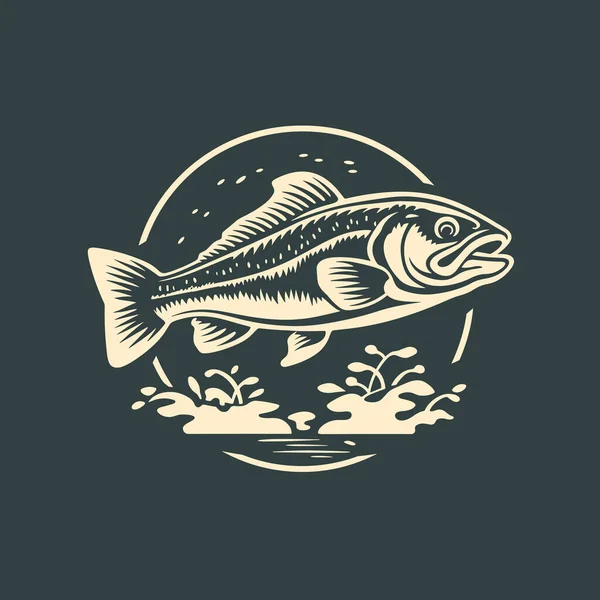 Fish Fishing Logo Icon Template Creative Vector Symbol Fishing Club ...