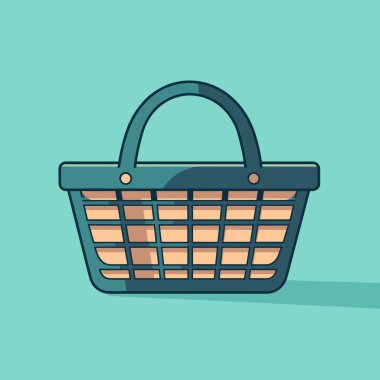 Basket Store Icon Logo Template Vector Illustration Design