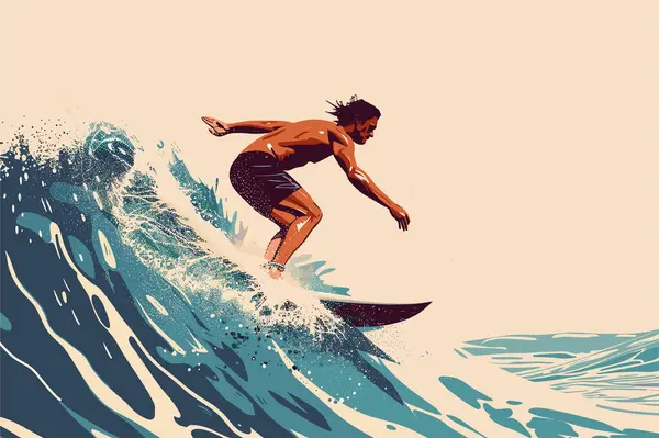 Surf story vectorafbeeldingen illustraties en clipart Depositphotos