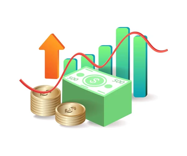 Management Úspěšné Obchodní Finanční Analýzy — Stockový vektor