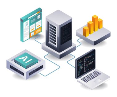 İş web uygulaması geliştirme için sunucu teknolojisi ağı