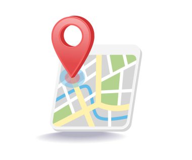 Pin noktası konum haritası sembol uygulaması