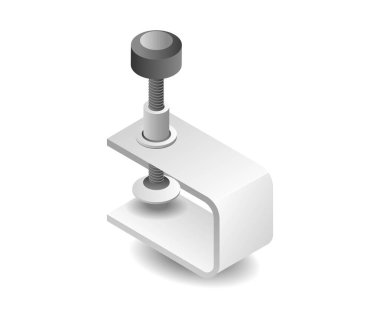 Çekmece klemp aracı illüstrasyon kavramı