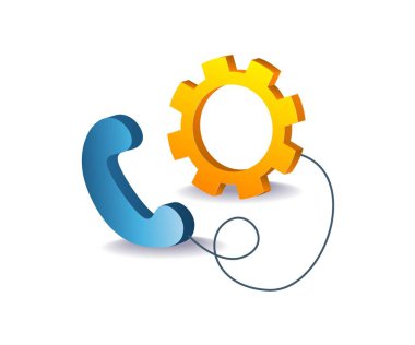 telefon arama hizmeti çizim kavramı