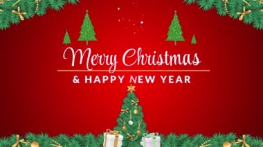 Mutlu Noeller ve mutlu yıllar Noel ağacı, mutlu noeller ve yeni yıl hediyeleri