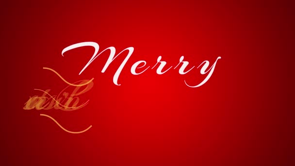 Merry Christmas Tree Gifts Animation Background Merry Christmas — Stock Video