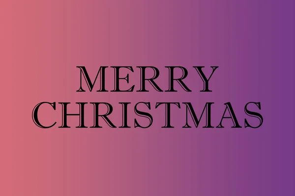 Feliz Natal Cartão Saudação Com Fundo Gradiente Bonito Para Feliz — Fotografia de Stock