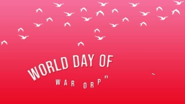 Dünya Savaşı Yetimleri Günü savaş günü için kuşlarla mesajlaşıyor..