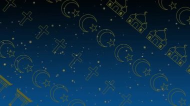 Din gününün dünya dini günü için tabela arkaplanı.