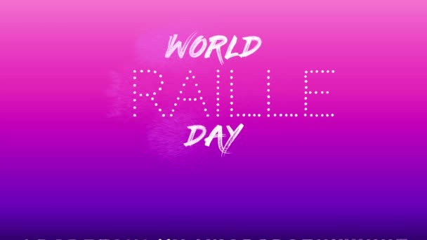 Dünya Braille Günü Alfabesiyle Dünyanın Kabartma Yazı Günü Için Gradyan — Stok video