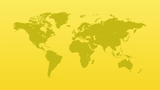 Światowy Dzień Sierot Wojennych Światową Mapą Światowy Dzień Sierot Wojennych — Wideo stockowe