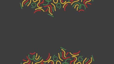 Black history month with amazing animation background for Black history month, american and african culture.