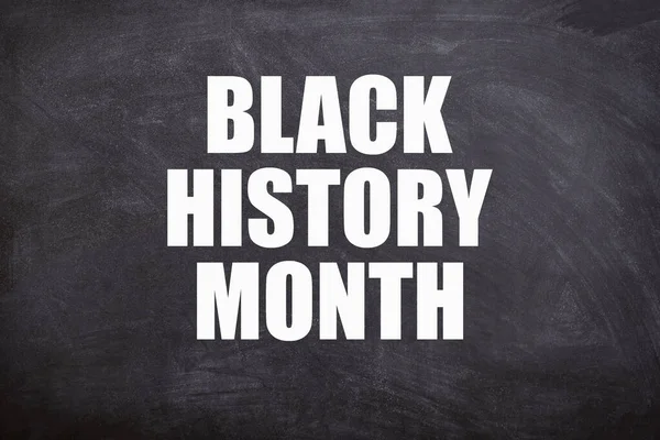 Black history month text in black background. Black history month.