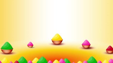 Happy Holi video with different holi colors background for happy holi.