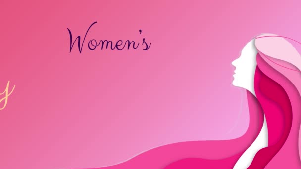 2015 Womens History Month Animated Womens Face Womens History Month — 비디오