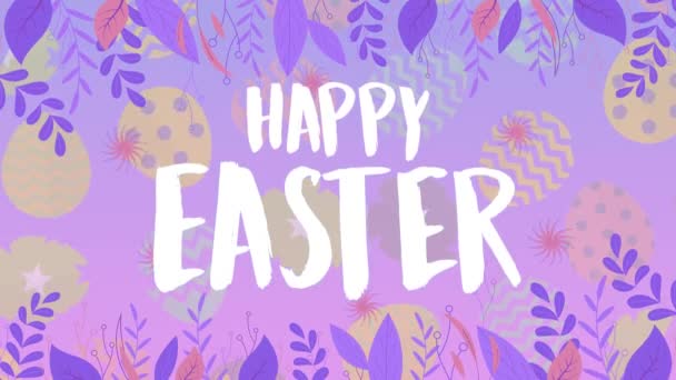 Veselé Velikonoce Velikonočním Animovaným Pozadím Pro Veselé Velikonoční Akce Veselé — Stock video