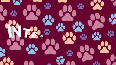 Köpek günü için köpek animasyonu arkaplanlı Uluslararası Köpek Günü.