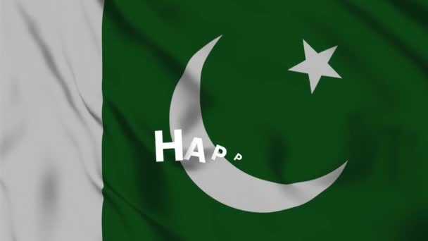 파키스탄 기념일을 파키스탄 배경을 행복한 파키스탄 파키스탄 독립기념일 — 비디오