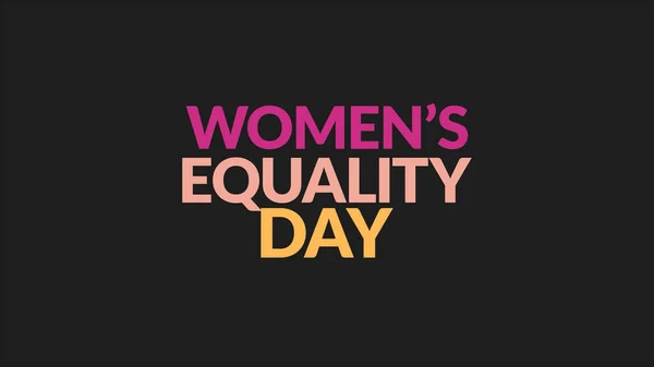 women\'s equality day on black background for womens equality day. (womens equality day).