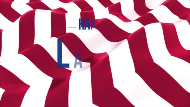 Happy Labor Day Sullo Sfondo Della Bandiera Americana Giorno Del — Video Stock