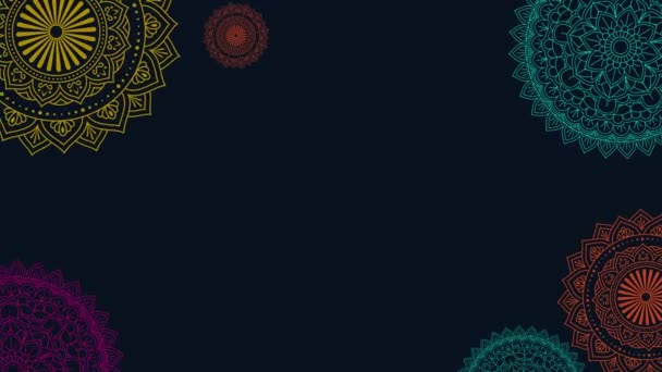 Национальный Месяц Латиноамериканского Наследия Октября Анимационном Фоне Национального Латиноамериканского Наследия — стоковое видео