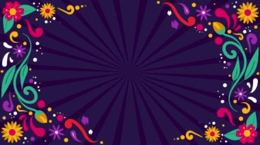 Cinco de Mayo Metin Animasyonu Cinco de Mayo kutlama ve etkinlik için arka plan