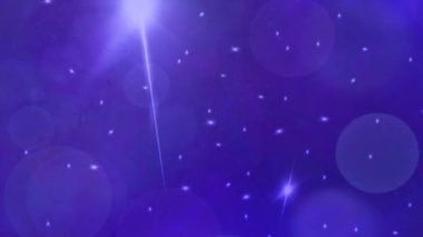 animated rotating blue space background with stars