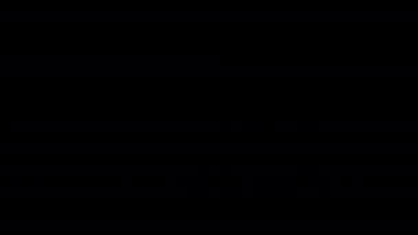 Анимация Молнии Ночном Черном Небе Качественная Анимация Молний Ночном Черном — стоковое видео