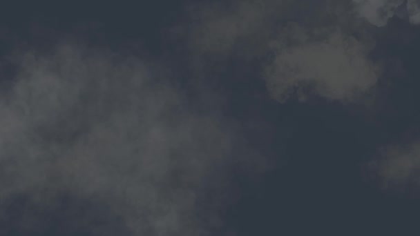 Серо Депрессивное Штормовое Небо Облаками Облаками Дымом Атмосфере Высококачественные Кадры — стоковое видео