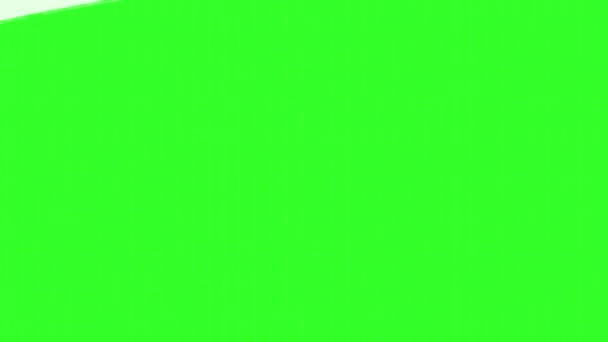 Tela Cromakey Verde Será Esboçado Com Marcador Branco Paint Brush — Vídeo de Stock
