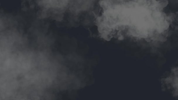 Γκρι Καταθλιπτικό Θυελλώδη Ουρανό Σύννεφα Νεφελώδη Σύννεφα Καπνό Στην Ατμόσφαιρα — Αρχείο Βίντεο