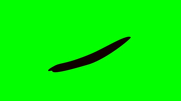 緑色のクロマのキーバック上の赤い悪眼のアニメーションまたはコンピュータグラフィックス ヴァンパイア 挿入するモンスターの目 高品質の4K映像 — ストック動画