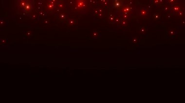 Altından düşen parçacıklar. Altın, gümüş, kırmızı, mor, yeşil, mavi Dust Falls Siyah Arkaplan Özeti 3D Animasyon. Altın, izole edilmiş. Güzel Kıvılcım Parçacıkları Perde Tasarımı