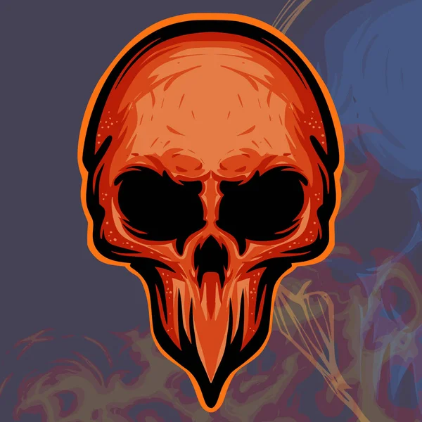 Vecteur Logo Illustration Crâne — Image vectorielle