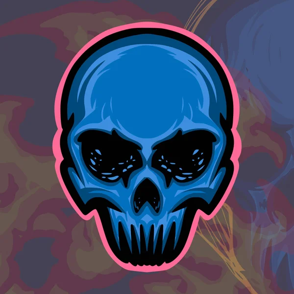 Skull Illustration Logo Vector — Stock Vector