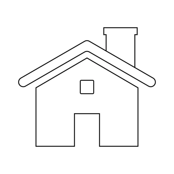Modèle Maison Vecteur Isolé — Image vectorielle
