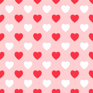 Serbest vektör kalp modeli aşığın pembe arka planı