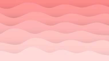 Vector illustration pink wave pattern,Soft gradient pastel waves,Abtract pink shell style