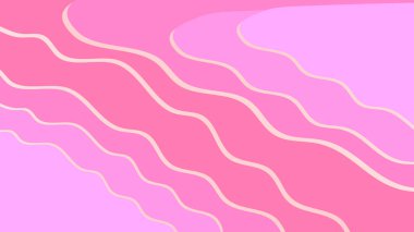 Vector illustration pink wave pattern,Soft gradient pastel waves,Abtract pink shell style	