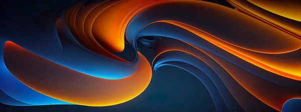 elegant blue and orange abstract wave wallpaper, abstract orange and blue background.