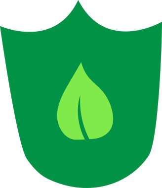 Çevre kalkanı beyaz arkaplanda izole edildi. Ekolojik tasarım için geri dönüşüm işareti ve sıfır atık yaşam tarzı. El çizimi vektör ekolojik simgesi.