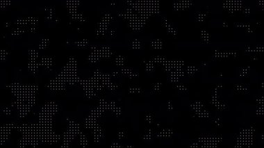 Siyah arkaplana karşı beyaz nokta yarım ton. Fütürist tasarımlar için ideal teknoloji dijital arkaplan kavramları veya modern bir dokunuşla grafik çizimleri.